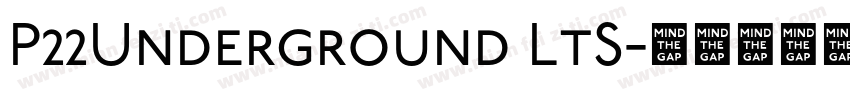 P22Underground LtS字体转换